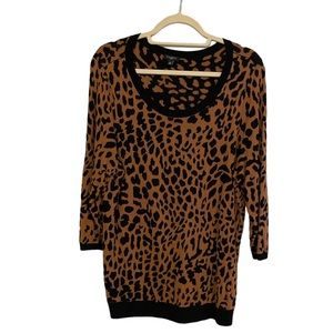 Talbots Leopard Print Sweater